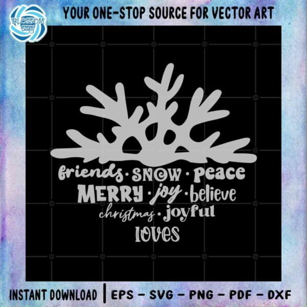 Christmas Snowflake SVG Christmas Quotes Best Design Digital Files