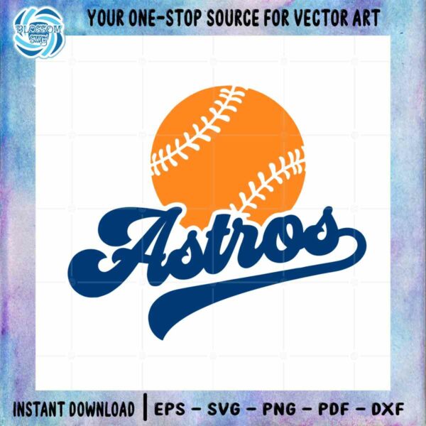 MLB Houston Astros Baseball SVG for Cricut Sublimation Files