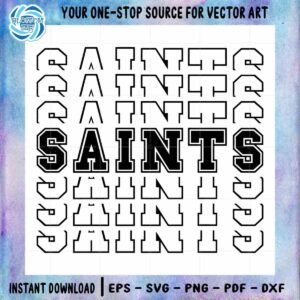 New Orleans Saints NFL Team SVG Files Silhouette DIY Craft