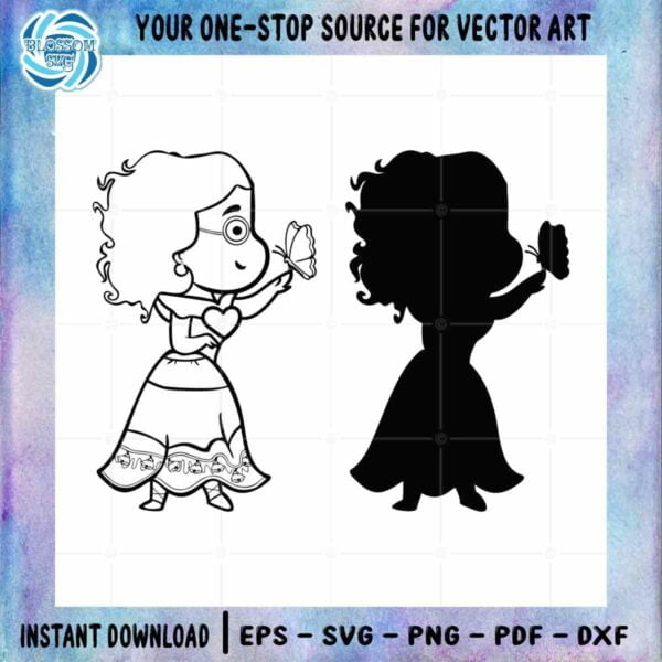 Esmeralda Princess Disney SVG Files Silhouette DIY Craft