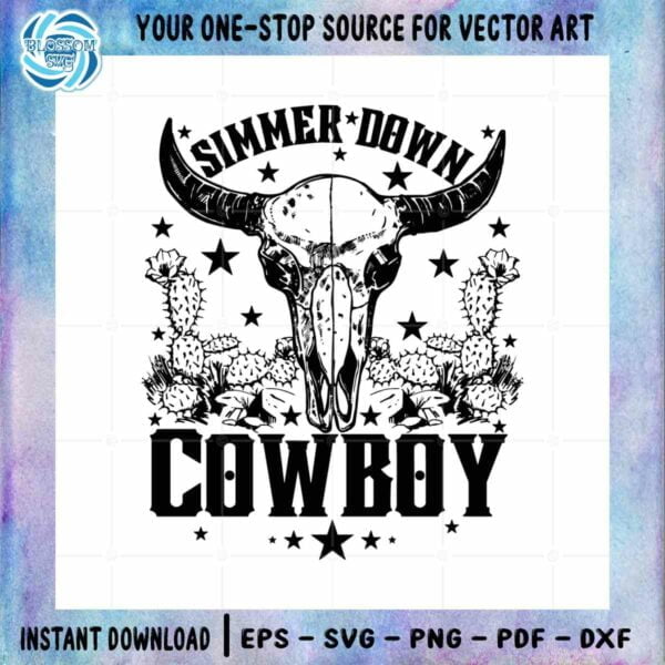 cow-skull-simmer-down-cowboy-vector-svg-files-for-cricut-sublimation-files