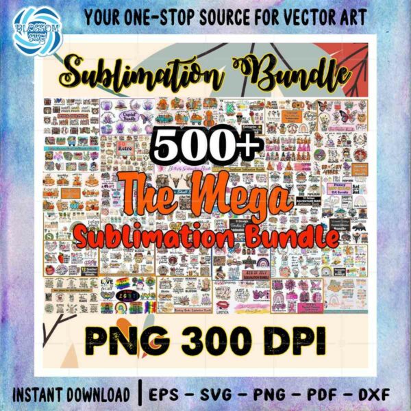 The Mega Sublimation Bundle Vintage PNG Designs File