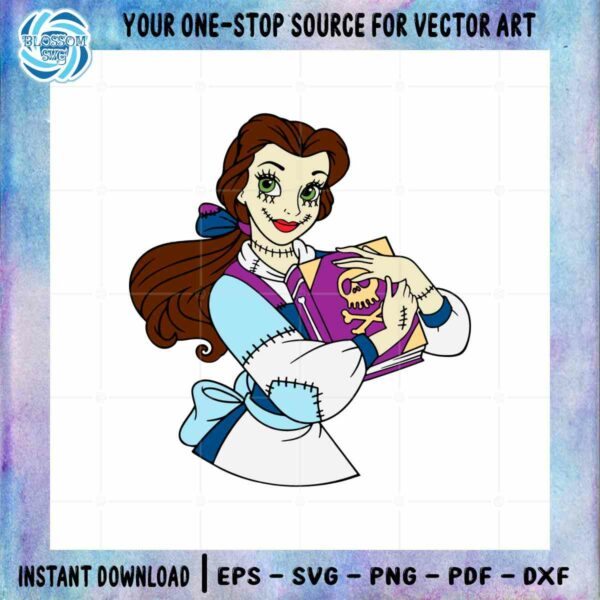 Belle Princess Halloween Custom SVG for Cricut Sublimation Files