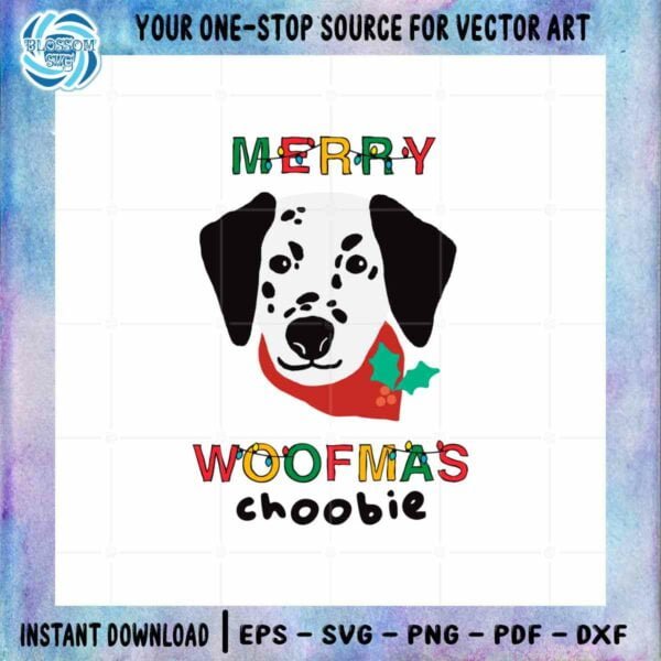 Christmas Dog Merry Woofmas SVG Funny Christmas Cutting Files