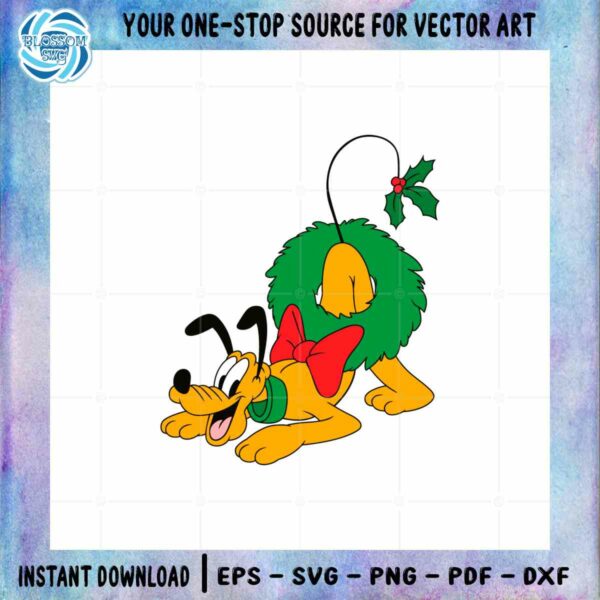 Christmas Season Pluto Disney SVG For Cricut Sublimation Files