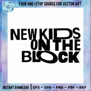 New Kids On The Block SVG Text Symbol Cutting Digital File