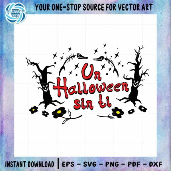 Bad Bunny Spooky SVG Un Halloween Sin Ti Designs Files