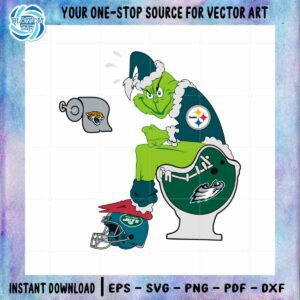 NFL Pittsburgh Steelers Best SVG Football Grinch Cutting Digital File