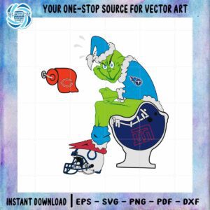 Tennessee Titans NFL SVG Grinch Football Match Cutting File