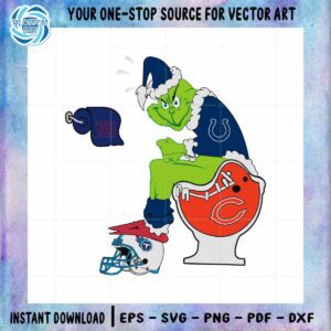 NFL Indianapolis Colts SVG Grinch Football Team Cutting Digital File