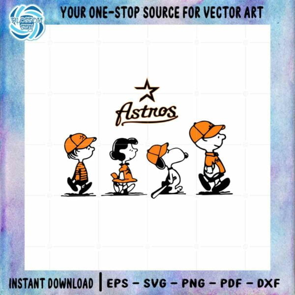 Snoopy Houston Astros SVG Gift for Houston Astros Fan Cutting Files