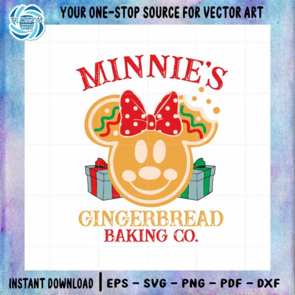 Mouse Head Gingerbread SVG Minnie Christmas Cutting Files
