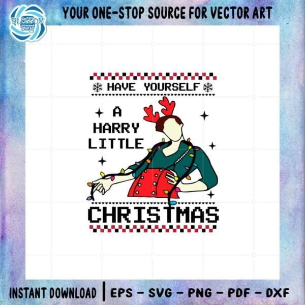 Have Yourself A Harry Little Christmas SVG Christmas Song Cricut File