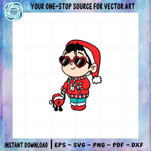 Baby Benito Santa Claus SVG Christmas Custom Digital Cricut File