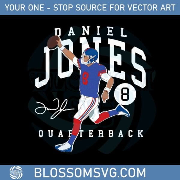 Quarterback Daniel Jones Signature Go Dj Nflpa Svg Cutting Files