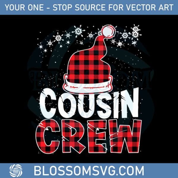 Christmas Causin Crew Buffalo Red Plaid Svg Graphic Designs