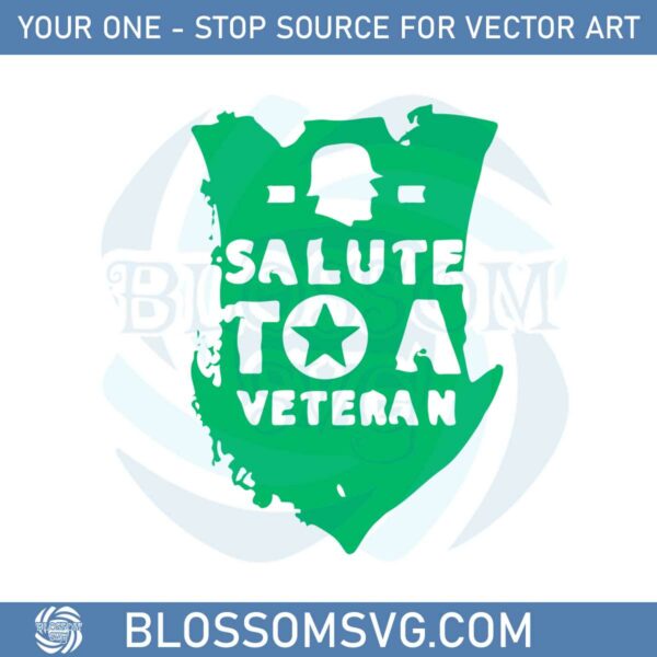 Salute To A Veteran Svg Best Graphic Designs Cutting Files
