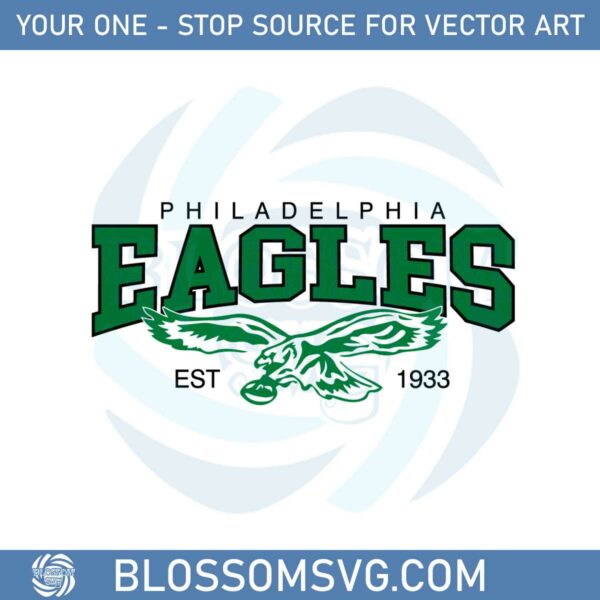 Philadelphia Eagles Est 1933 Retro Go Birds Classic Svg