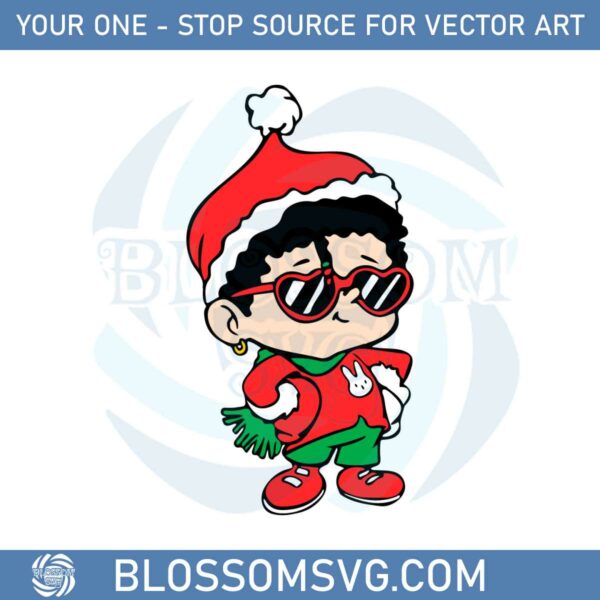 Baby Bad Bunny Christmas Svg For Cricut Sublimation Files