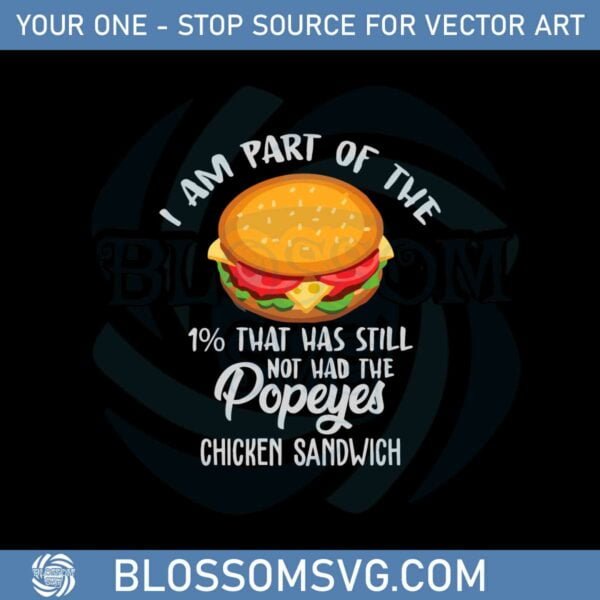 Popeye's Chicken Sandwich Svg Files For Cricut Sublimation Files