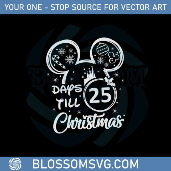 Christmas Countdown Advent Calendar Svg Graphic Designs Files
