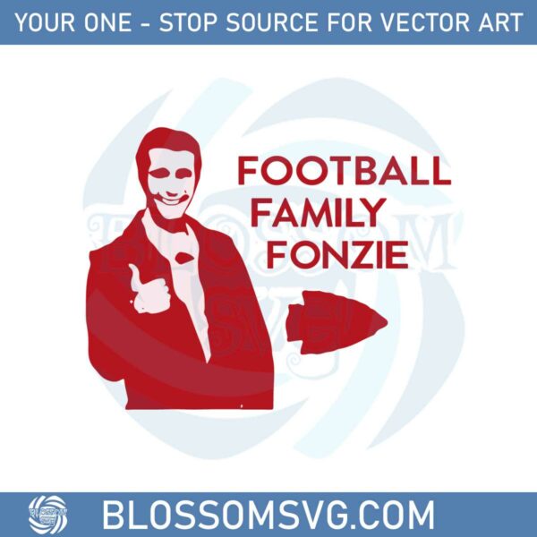Travis Kelce Football Family Fonzie Svg Graphic Designs Files