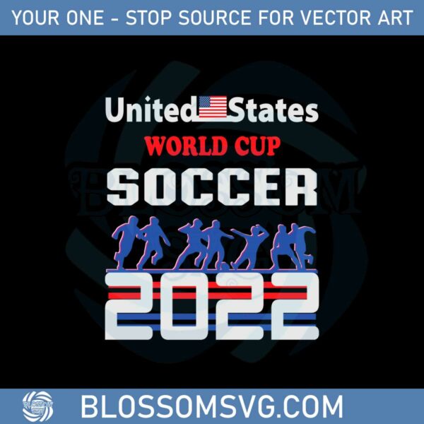 United States World Cup Soccer 2022 Svg Graphic Designs Files