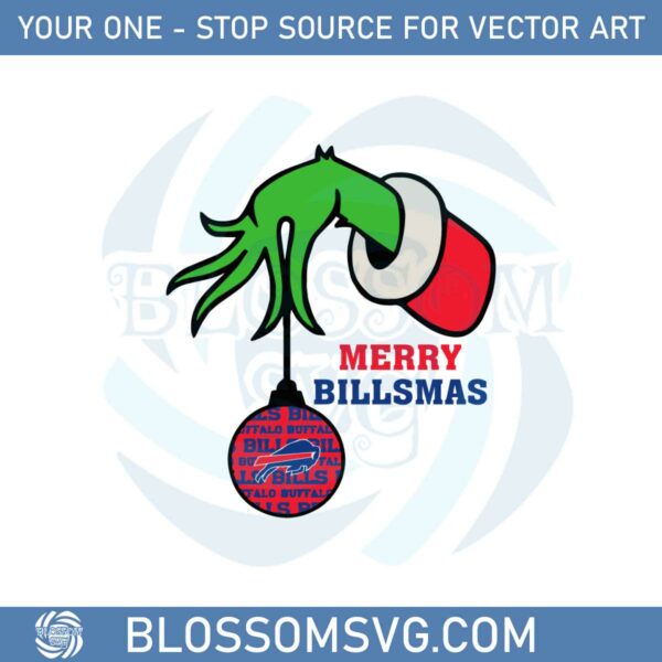 Merry Billsmas Buffalo Bills Svg For Cricut Sublimation Files