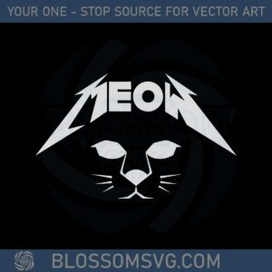Meowtallica Metal Kitten Svg For Cricut Sublimation Files