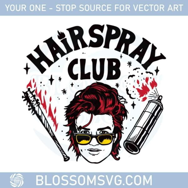hairspray-club-stranger-things-svg-graphic-designs-files