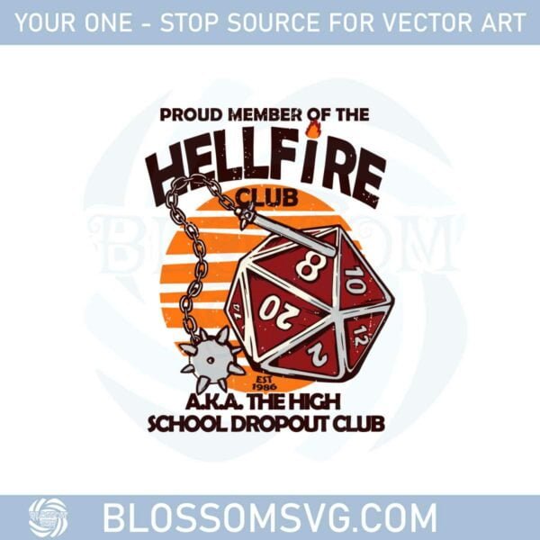 The Hellfire High School Dropout Club Svg Graphic Designs Files