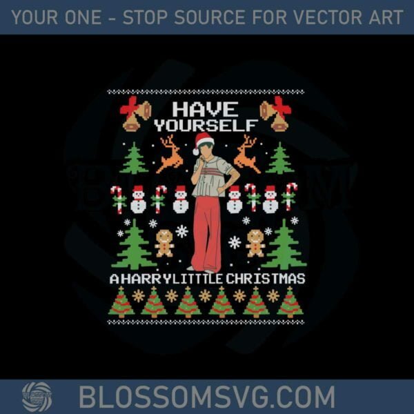 Have Yourself A Harry Little Christmas Svg Graphic Designs Files