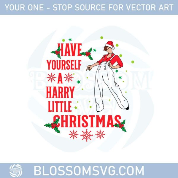 Harry's House Have Yourself Harry Christmas Svg Cutting Files