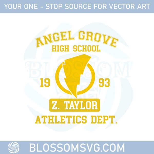 Power Rangers Angel Grove High School Svg Cutting Files