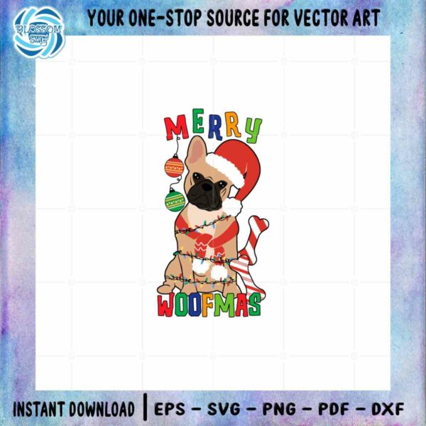 Merry Christmas Pug Dog SVG Pet Lover Graphic Designs Files