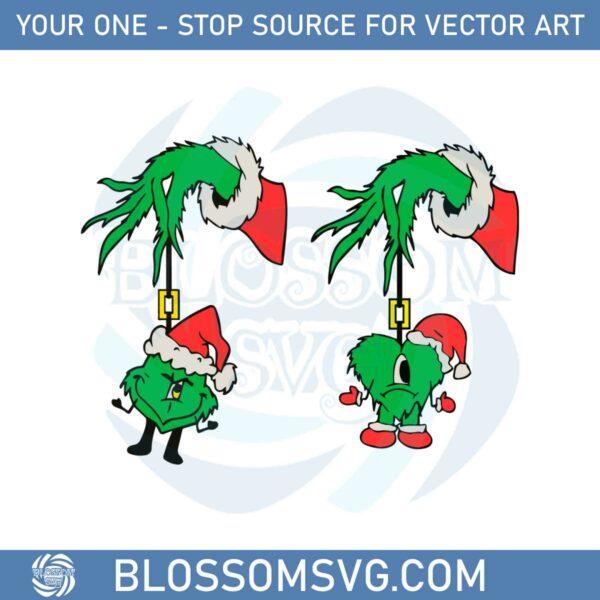 Grinches Hand Christmas Bad Bunny Svg Graphic Designs Files