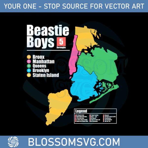Beastie Boys American Map Svg For Cricut Sublimation Files