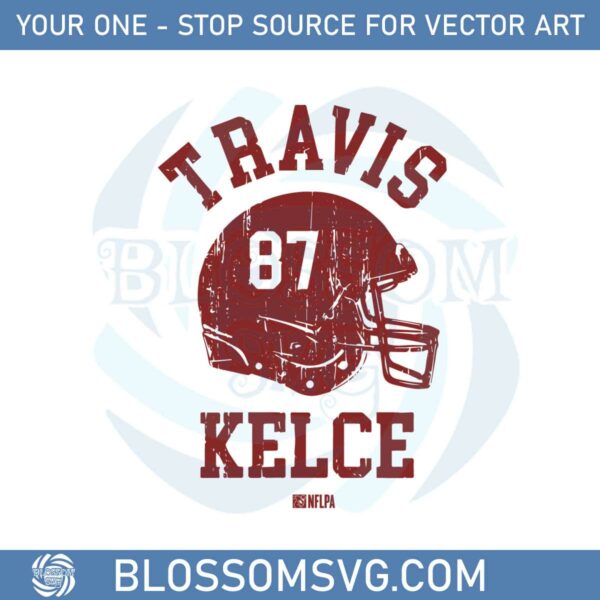 Travis Kelce Kansas City Helmet Svg Graphic Designs Files