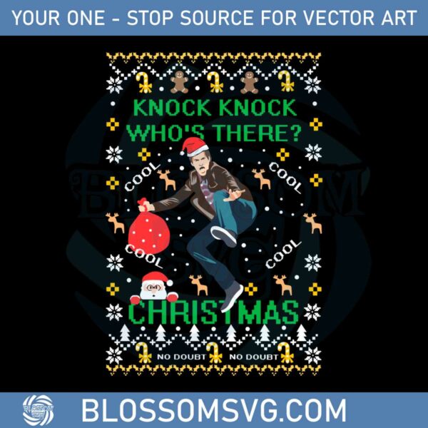 Knock Knock Who Is There Svg Ugly Christmas Sweater Svg