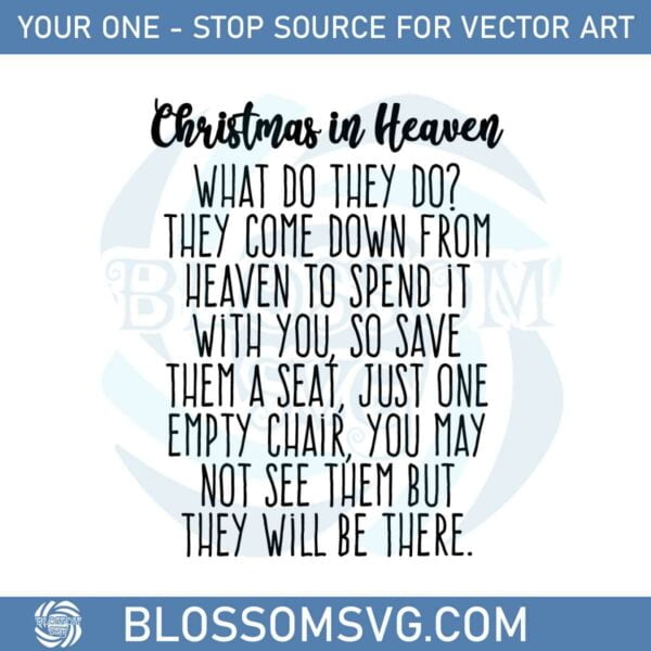 Christmas In Heaven Svg Files For Cricut Sublimation Files