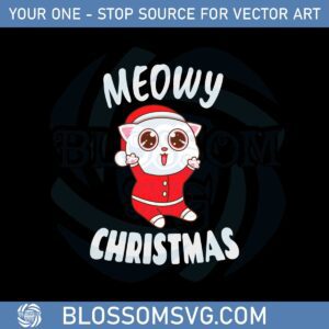 Meowy Christmas Svg Cricut Files And Png Sublimation Designs