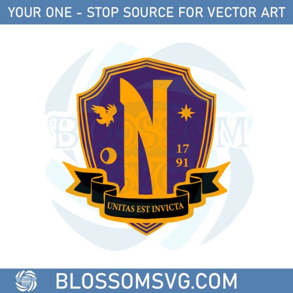 the-wednesday-family-nevermore-academy-crest-logo-svg