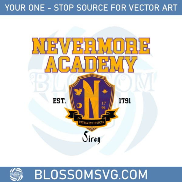 siren-nevermore-academy-logo-svg-graphic-designs-files
