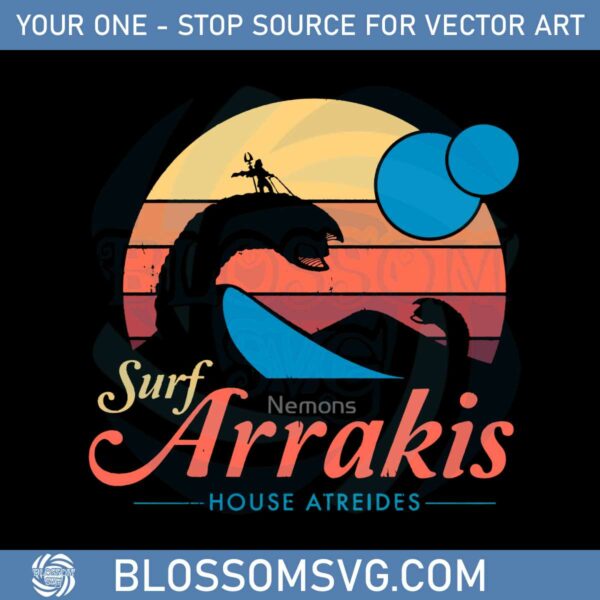 Surf Arrakis House Atreides Svg For Cricut Sublimation Files