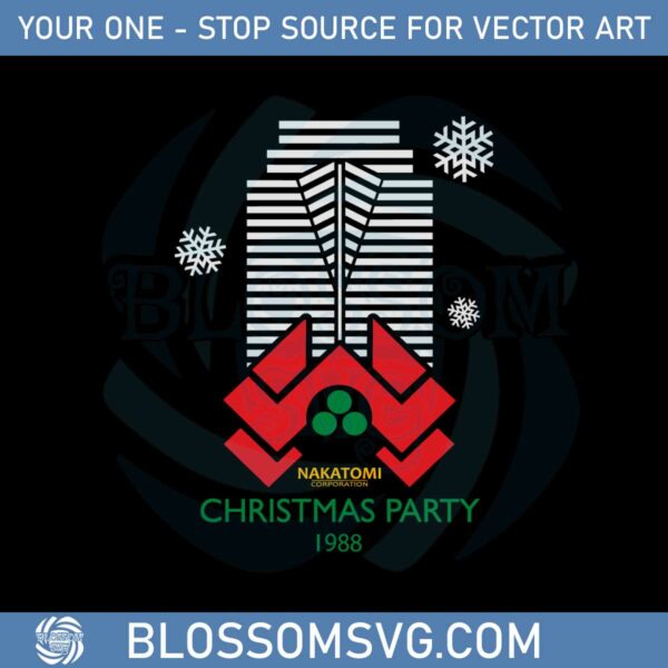Nakatomi Christmas Party 1988 Svg For Cricut Sublimation Files