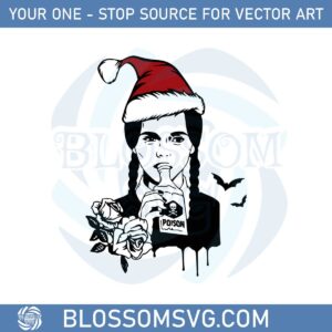 Wednesday Addams Christmas Svg For Cricut Sublimation Files