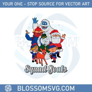 Squad Goals Rudolph The Red Nosed Reindeer Svg Cutting Files