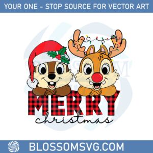 chip-and-dale-merry-christmas-svg-graphic-designs-files