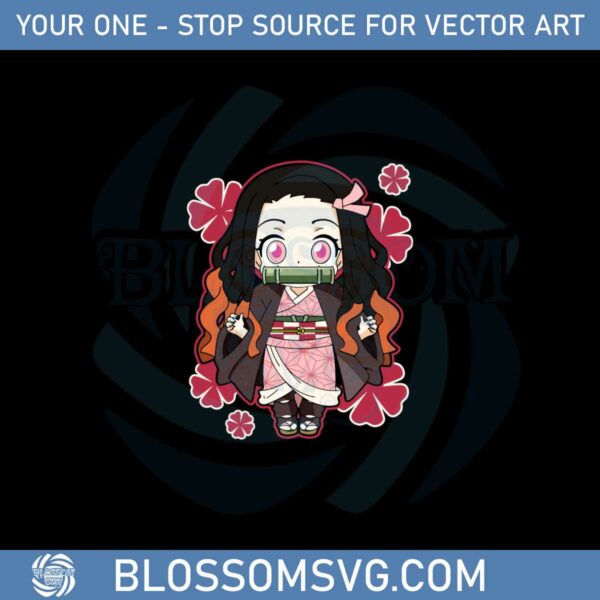 kawaii-nezuko-svg-cutting-file-for-personal-commercial-uses