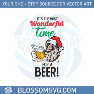 It's The Most Wonderful Time For A Beer Svg Cutting Files